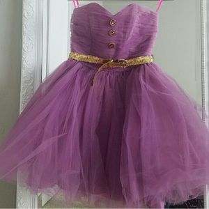 Purple Betsey Johnson cocktail/semiformal dress